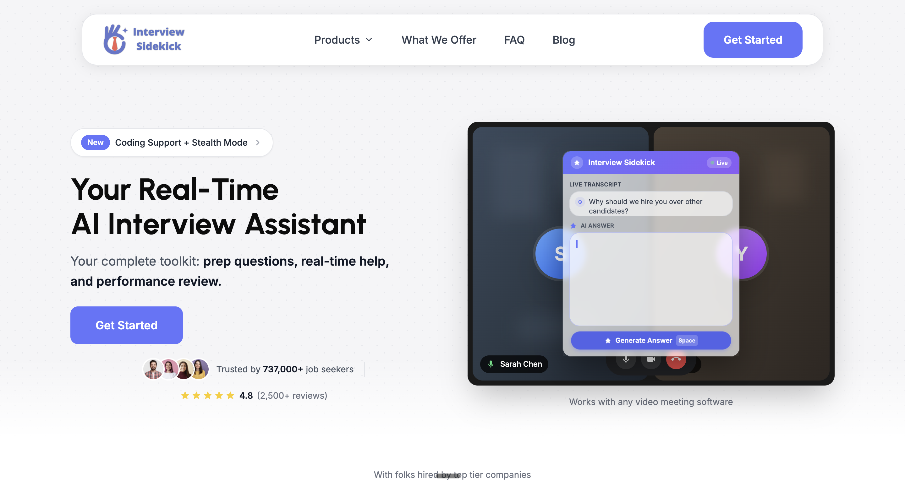 Interview Sidekick - AI Interview Assistant